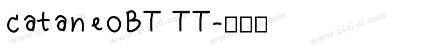 cataneoBT TT字体转换